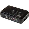 ‎StarTech.com StarTech.com SV211KUSB 2 Port Black USB KVM Switch Kit with Audio and Cables