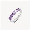 BROSWAY FANCY ANELLO DA DONNA IN ARGENTO 925 E ZIRCONI FMP24D MAGIC PURPLE N.16