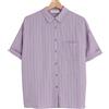 INDI&COLD camicia donna lino a righe KI255 con taschino