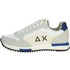 SUN68 SCARPE SNEAKERS UOMO SUN68 NIKI SOLID Z34120 PELLE 01 BIANCO ORIGINALE PE 2024
