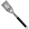 AMIG - Spatola Barbecue Fireplus 4 in 1-44,5 cm - Acciaio Inox - Manico in Silicone - Taglia, Gira e Capovolge - Apribottiglie Integrato