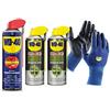 WD-40 - Kit Manutenzione Settore Elettrico - 1 Lubrificante Multifunzione 500ml + 2 Detergente Contatti 400ml + Guanti di Precisione - Spray Doppia Posizione - Per tutti i metalli, plastica e gomma