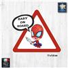 BEBE' A BORDO Bebè a bordo adesivo sticker baby on bord baby spider-man spider-baby auto moto