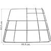 Star griglia cucina in acciaio cromato 3 fuochi piano cottura 44,4 X 44,4 CM