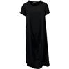 TREBARRABI abito donna ovetto nero ANGURIA cotone MADE IN ITALY