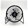 NATALUNA Ventilatore da Tavolo USB Compatto per Laptop Nero in Metallo per Scrivania
