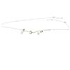 NALBORI completo Donna Argento 925 collana griffe 3mm con orecchini punto luce zirconi