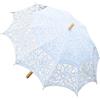 Ombrello parasole in pizzo realizzato a mano con manico lungo per giochi di