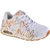 SKECHERS scrape Donna, Skechers Uno-Metallic Love, bianco
