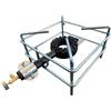 GREGORIOSTORE FORNELLONE A GAS CUCINA FORNELLO IN ACCIAIO CROMATO PER CAMPEGGIO GIARDINO