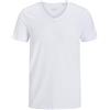 Jack & Jones - Basic V-Neck Tee S/S Noos, T-Shirt Uomo, OPT White, XL