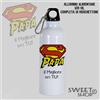 BORRACCIA 500 ML SCUOLA UFFICIO FESTA DEL PAPA' SUPER MAN ALLUMINIO SUPERPAPA'