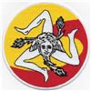 PATCH RICAMO TOPPA STEMMA TRINACRIA SICILIA STEMMA BANDIERA LOGO REGIONE
