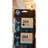 HP CARTUCCE, ORIGINALI HP 304 'NERO + COLORE DESKJET 2630 2632 ENVY 5020 5032