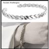 bracciale acciaio anallergico treccia treccina aperto schiava donna rigido