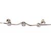 NALBORI COMPLETO DONNA ARGENTO 925 COLLANA CIPOLLINO 3 mm ORECCHINI PUNTO LUCE ZIRCONI