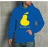 FELPA CON CAPPUCCIO UNISEX "PEAR EAT DIFFERENT " APPLE MELA UOMO DONNA I-PHONE