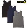 Navigare 3 Maglie Intime Canotte Uomo Navigare Cotone Bielastico Spalla Larga. Art.572