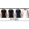Navigare 6 CANOTTE UOMO SPALLA LARGA 100% COTONE NAVIGARE 511 BIANCO NERO ASSORTITO SET