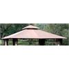 I Giardini del re Telo copertura top di ricambio per gazebo giardino 3x3 bianco o beige scuro EDEN