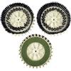 Vorwerk Folletto Lucidatrice pl515 ricambio tris spazzole pad + setole larghe Vorwerk Folletto