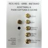 Rex Aeg Ugelli piano cottura cucine gas 5 fuochi + forno Rex Aeg gas metano - 6 MB