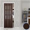 Forte PORTE PORTA A SOFFIETTO PVC 88,5x214 CM CON VETRO COLORI MANIGLIA DA INTERNO