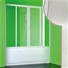 Forte PORTA DOCCIA SOPRA VASCA IN PVC CRILEX ACRILICO 2 ANTE SCORREVOLI BOX