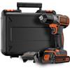 Black & Decker TRAPANO/AVVITATORE AUTOSENSE CON 1 BATTERIA 18V - ASD184K-QW