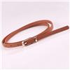 Usღ Cintura Sottile In Ecopelle A Vita Bassa Con Papillon Color Caramello ▼