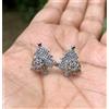 Senza marchio Orecchini in argento sterling 925 con zirconi earring fidget toys anello orec...