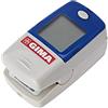 GIMA Saturimetro Oxy-5 Pulsoximetro da Dito, Diametro 10-22 mm, Portatile, Rileva Saturazione, Battito e Perfusione, 2 pile AAA Incluse, Allarmi Visivi e Acustici, Display LCD