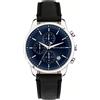 Guess Orologio Trussardi T-Bridge R2451171001 Watch Uomo Pelle Nera Multifunzione Blu