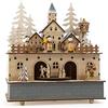 Small Foot 10543 Carillon e Lampada Piccolo Borgo, Legno, Natura, 24 x 21 x 11 cm