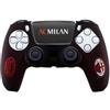 Qubick Cover gamepad PLAYSTATION 5 Ac Milan + Sticker Red e Black ACP50011