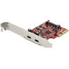 ‎Startech StarTech.com 2-Port USB 3.2 Gen 2x1 (10Gbps) PCIe Card - USB-C SuperSpeed PCI Ex