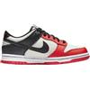 Nike SCARPE DONNA NIKE DUNK LOW- BIANCO/NERO/ROSSO IN PELLE