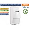 DETECH PIR SENSORE RIVELATORE A DOPPIA TECNOLOGIA 12 METRI GRADO 2 BLIND CLASS II DT820