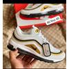 Nike Air Max 97 White/Gold Scarpe Uomo/Donna da Ginnastica