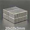 2pz Magneti Neodimio 20x10x3 Rettangolo N35