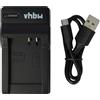 vhbw Caricabatterie USB per Nikon Coolpix B600 AW120s P300 AW120 AW130 P310 4,2V 43,5