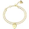 Guess Bracciale Donna GUESS UBB04 211JW YG S Acciaio PVD Oro con Cuore Pendente