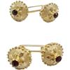 filu&trama set per 4 Bottoni in argento dorato costume sardo tradizione sardegna PICCOLI