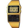 CASIO DATABANK DBC-611G-1 Orologio Digitale Vintage Calcolatrice Acciaio Dorato