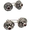 filu&trama set per 4 Bottoni in argento brunito costume sardo tradizione sardegna PICCOLI
