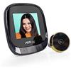 AYR Spioncino digitale AYR Lite 9001. Registrazione delle immagini. Batteria interna ricaricabile. Finitura nero/ottone.
