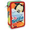Pokemon Seven Disney Mitama Astuccio 3 zip Premium Accessoriato Completo Pastelli Pennarelli Tre Cerniere