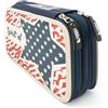 Pokemon Seven Disney Mitama Astuccio 3 zip Premium Accessoriato Completo Pastelli Pennarelli Tre Cerniere
