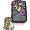 Pokemon Seven Disney Mitama Astuccio 3 zip Premium Accessoriato Completo Pastelli Pennarelli Tre Cerniere