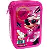 Pokemon Seven Disney Mitama Astuccio 3 zip Premium Accessoriato Completo Pastelli Pennarelli Tre Cerniere